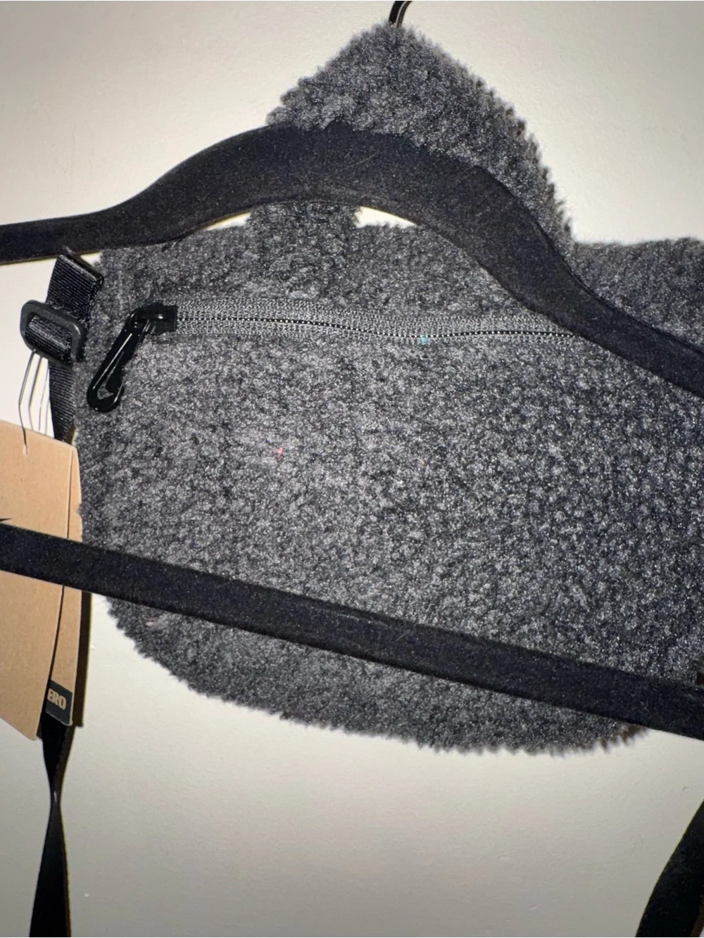 ‼️SALE‼️ Nike Black Sherpa Crossbody with small top handle Shoulder Bag